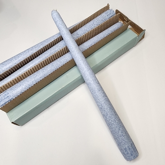 NEW Partylite 10" taper candles ice blue crackle P07614 - Picture 5 of 6